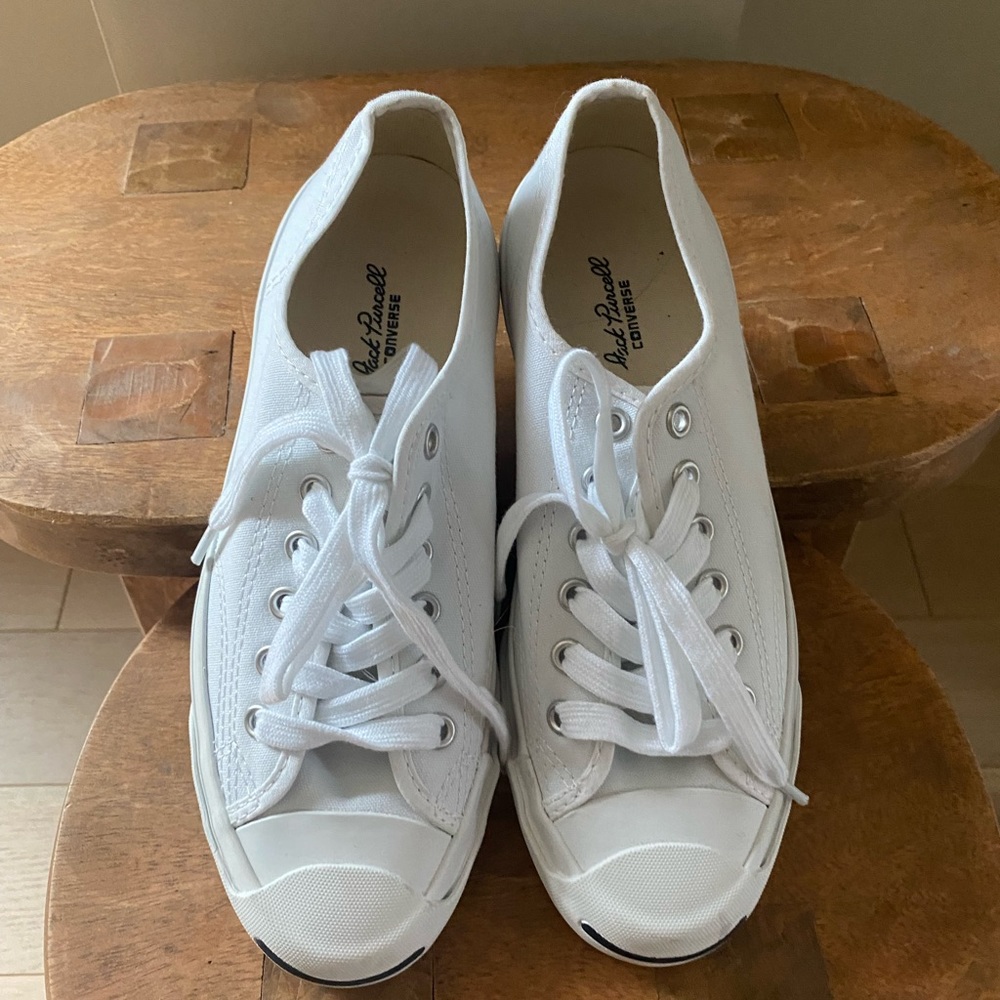 Jack Purcell Converse White Sneakers Womens Size 6.5